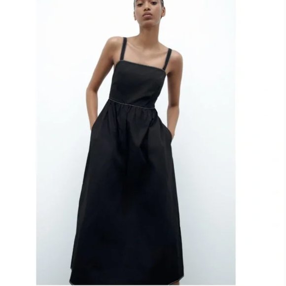 Zara Black Maxi Dress - Picture 1 of 9